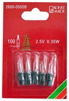 Konstsmide 2600-050SB Reserve lampjes voor lichtketting 5 stuk(s) Groene steekfitting 2,5 V Helder - thumbnail