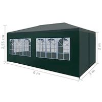 VidaXL Partytent 3x6 m groen - thumbnail