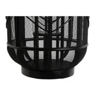 Kaarshouder Home ESPRIT Zwart Metaal 25,5 x 25,5 x 46,5 cm - thumbnail