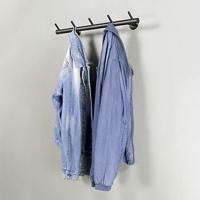 Kapstok Montana Zwart 5-haaks - thumbnail