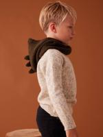 Bivakmuts dino voor jongens kaki - thumbnail