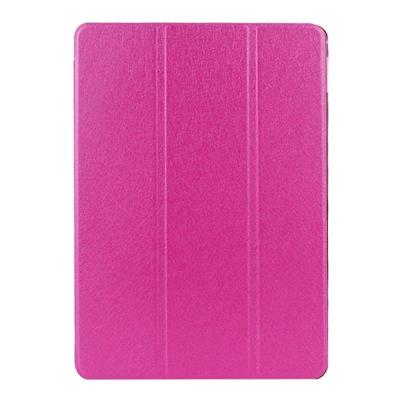 Silk structuur Frosted PC Back Shell Smart Cover lederen hoesje met houder en slaap functie voor iPad Air 2(roze) Silk structuur Frosted PC Back Shell Smart Cover lederen hoesje met houder en slaap functie voor iPad Air 2(roze)