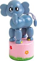 Small Foot houten drukfiguur wilde dieren, set van 6 - thumbnail