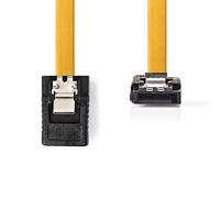 Nedis CCGP73255YE10 SATA-kabel 1 m SATA 7-polig zwart, geel - SATA-kabel (1 m, SATA 7-pin, SATA 7-pin, stekker/stekker, zwart, geel, hoog) - thumbnail