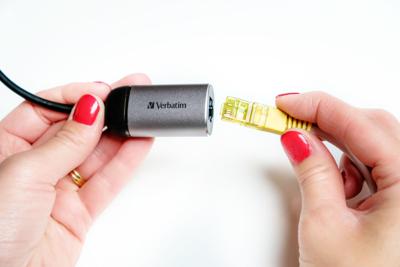 Verbatim USB-C Adapter [1x USB-C stekker - 1x RJ45-bus] 49146 0.10 m