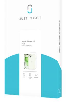 Just in Case Soft TPU Case voor Apple iPhone 15 Plus Telefoonhoesje Transparant - thumbnail