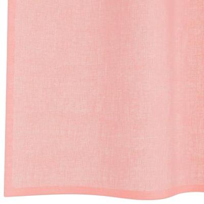 Gordijnen voile met roedezakken 2 st roze