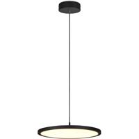 LED Hanglamp - Hangverlichting - Trion Trula - 29W - Warm Wit 3000K - Dimbaar - Rond - Mat Zwart - Aluminium - thumbnail