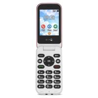 Doro 7030-4G mobiele telefoon in elegant klapdesign (3MP camera, 2,8 inch (7,11 cm) display, LTE, GPS, Bluetooth, WhatsApp, Facebook, WiFi) rood-wit,rood-wit - thumbnail