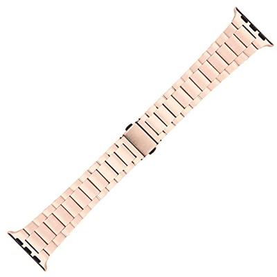 Stalen schakelband - Champagne goud - Geschikt voor Apple watch 44mm / 45mm / 46mm / 49mm