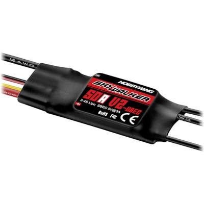 Hobbywing Skywalker V2 50A Brushless snelheidsregelaar voor RC vliegtuig Belastbaarheid (max.): 70 A Hobbywing Skywalker V2 50A Brushless snelheidsregelaar voor RC vliegtuig Belastbaarheid (max.): 70 A
