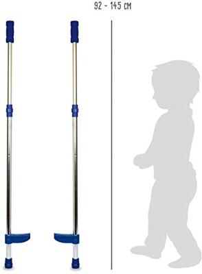 Small Foot - metalen stelten verstelbaar blauw, 145cm
