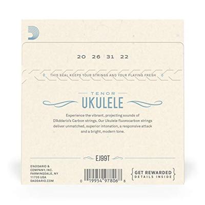 D&apos;Addario EJ99T Pro Arte Carbon snarenset voor tenor ukelele