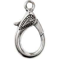 Creativ Company Karabijnslot, l: 30 mm, gatgrootte 3 mm, antiek zilver, 4 stuk/ 1 doos - thumbnail