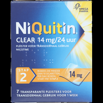 Niquitin Clear Pleisters 14mg Stap 2