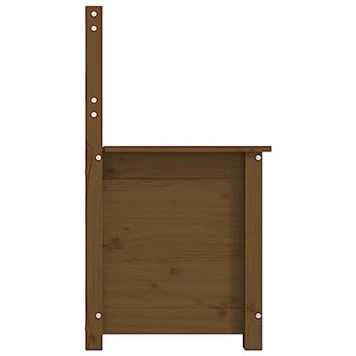 Bankje 80x41x77 cm massief grenenhout honingbruin Bankje 80x41x77 cm massief grenenhout honingbruin
