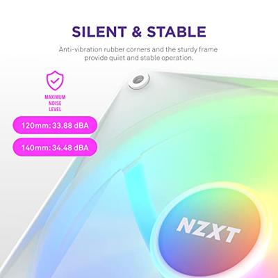 NZXT F140 Core - 140mm RGB Fan - Single - White NZXT F140 Core - 140mm RGB Fan - Single - White