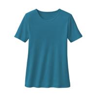 Biokatoenen shirt met ronde hals, leisteen 40/42 - thumbnail