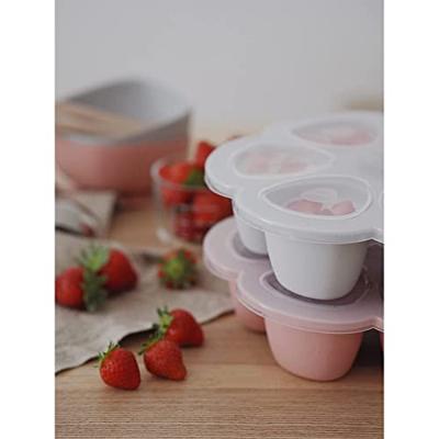 BEABA Multiportions siliconen 6x90 ml roze BEABA Multiportions siliconen 6x90 ml roze