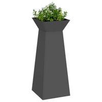 Pilaar Plantenbak 2 pcs Zwart 40 x 40 x 100 cm Staal - thumbnail