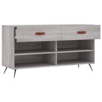 VidaXL Schoenenbank 102x35x55 cm bewerkt hout grijs sonoma eikenkleur - thumbnail