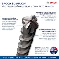 Bosch Accessories SDS max-4, 22x200x320mm 2608685866 Hamerboor 22 mm SDS-Max 1 stuk(s) - thumbnail
