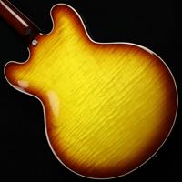 Gibson Original Collection ES-335 Figured Iced Tea semi-akoestische gitaar met koffer - thumbnail