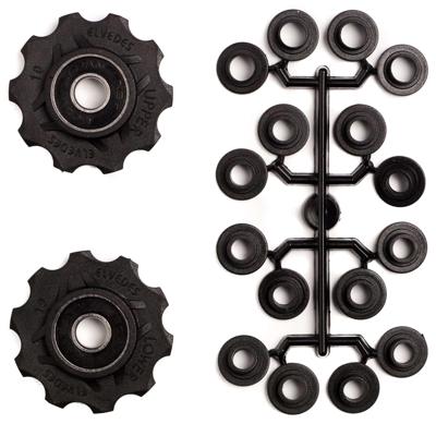 Elvedes Derailleurwieltjes 10 tanden 8s zwart 2 stuks