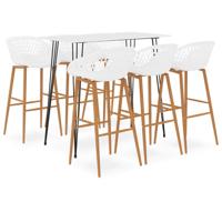 7-delige Barset wit - thumbnail