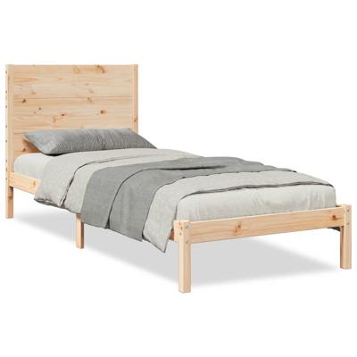 Bedframe extra lang zonder matras massief hout 100x210 cm