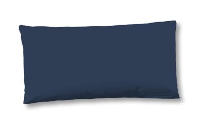 HIP Kussensloop "uni dessin" - Blauw - (40x80 cm) - Katoen Satijn