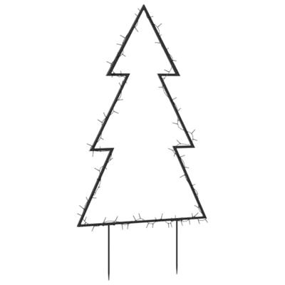 Kerstverlichting kerstboom met grondpinnen 80 LED's 60 cm - thumbnail
