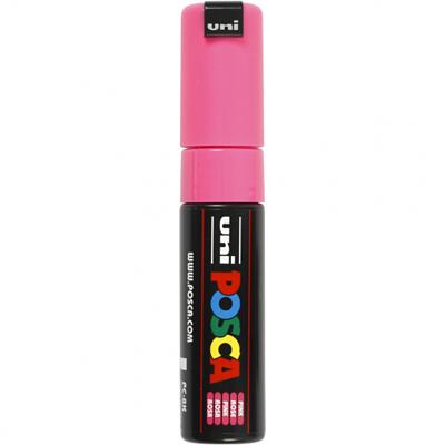 Paintmarker uni posca pc8k b schuin roze Paintmarker uni posca pc8k b schuin roze
