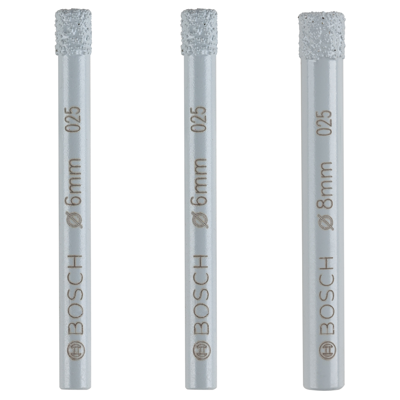 Bosch Accessories 2607011626 Glas- en keramiekboren 6 mm, 8 mm Gezamenlijke lengte 66 mm 1 set(s)