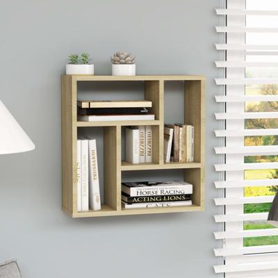 VidaXL Wandschap 45x16x45 cm bewerkt hout sonoma eikenkleurig VidaXL Wandschap 45x16x45 cm bewerkt hout sonoma eikenkleurig