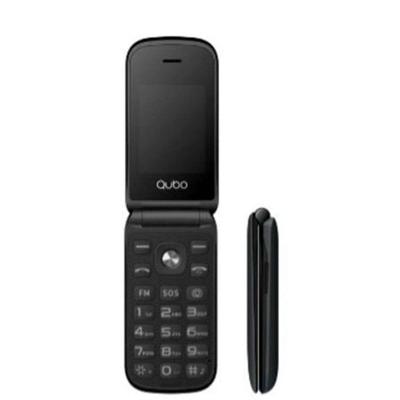 Qubo Senio telefoon met klep en 4G X-209, zwart