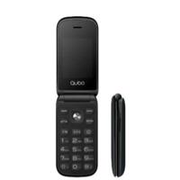 Qubo Senio telefoon met klep en 4G X-209, zwart - thumbnail