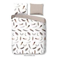 Good Morning Dekbedovertrek "veren" - Wit - (240x200/220 cm) - Katoen Flanel - thumbnail