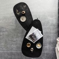 WOOOD Bijzettafel 'Triangle' Set van 2 stuks, kleur zwart - thumbnail