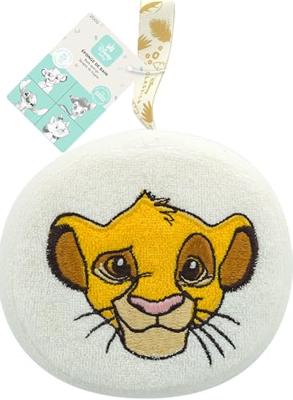 Geborduurde Disney®-babyspons met Simba-hoofd ecru Geborduurde Disney®-babyspons met Simba-hoofd ecru