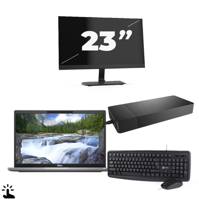 Dell Latitude 7320 - Intel Core i7-11e Generatie - 13 inch - Touch - 16GB RAM - 256GB SSD - Windows 11 Home + 1x 23 inch Monitor