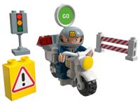 Playtive Clippys Bouwstenenset S (Politiemotor) - thumbnail