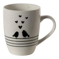 Clayre & Eef Mok vogels 12x8x10cm 350ml - thumbnail