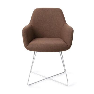 Jesper Home Eetkamerstoel 'Hiroo' Cross White, kleur Rustic Rye