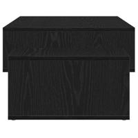 Salontafel 105x55x32 cm bewerkt hout zwart eikenkleur - thumbnail