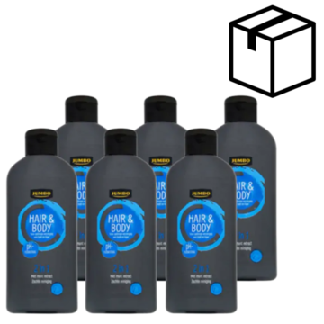 Jumbo Hair & Body 2 in 1 6 x 250ML