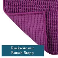 MSV Badkamerkleed|badmat voor op de vloer - paars - 40 x 60 cm - thumbnail