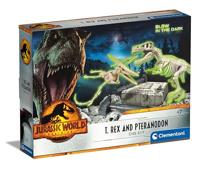 Van Der Meulen Clementoni jurassic world t-rex & pteranodon graafset - thumbnail
