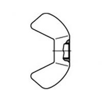 TOOLCRAFT 827798 Vleugelmoer M8 Staal Verzinkt 10 stuk(s) - thumbnail