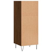 Dressoir 34,5x32,5x90 cm bewerkt hout bruineikenkleurig - thumbnail